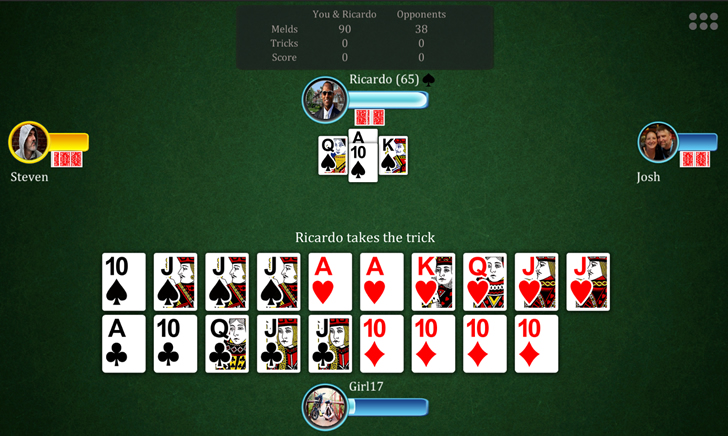 free online double deck pinochle games