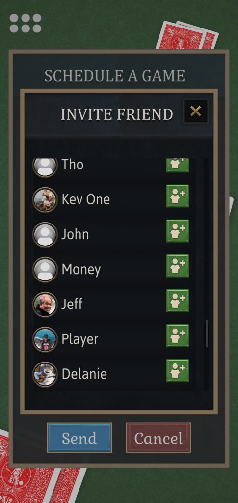 Pinochle Friends Select Screenshot