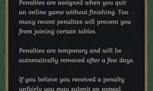 Screenshot of Penalty Info